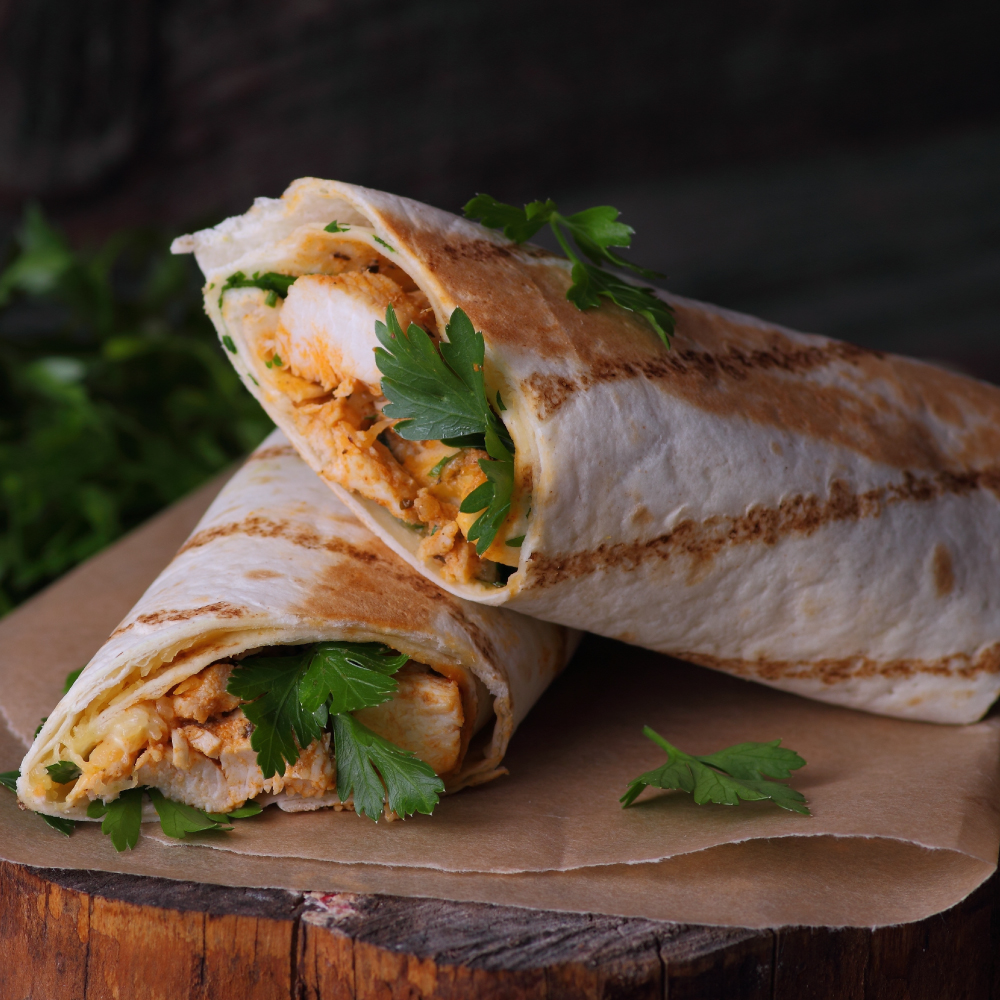 chicken chatni wrap